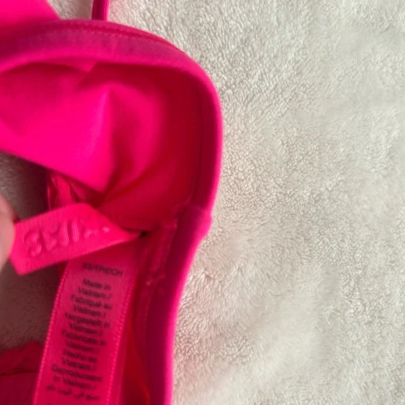 Pink Lace Trim Bralette - Women's Intimates - Picture 4 of 6